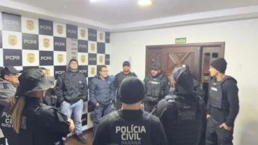 Policiais civis envolvidos na operação