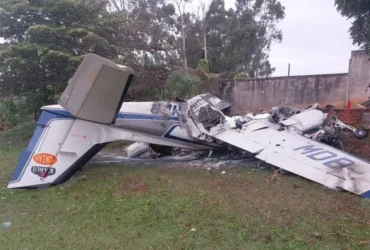 Acidente com monomotor deixa dois mortos em Marília