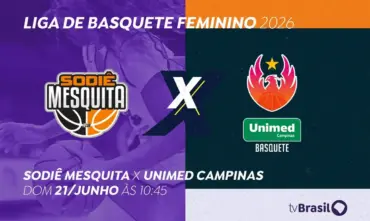 LBF: tv brasil transmite sodiê mesquita x unimed campinas ao vivo no domingo