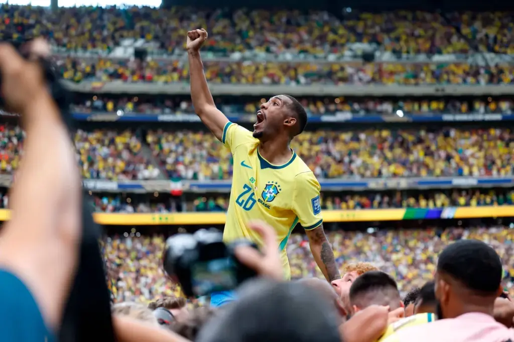Rayan celebra classificação brasileira RAFAEL RIBEIRO/CBF