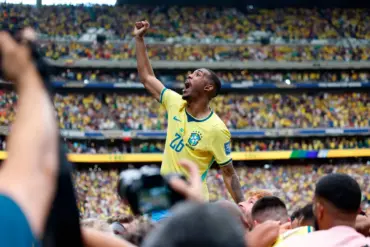 Rayan celebra classificação brasileira RAFAEL RIBEIRO/CBF