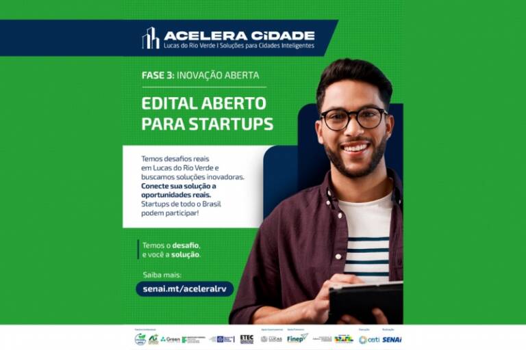 Acelera Cidade abre inscrições para conectar startups de todo o país a desafios de Lucas do Rio Verde