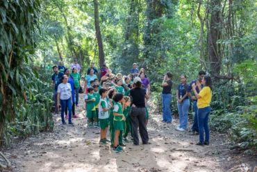 Aulas na trilha