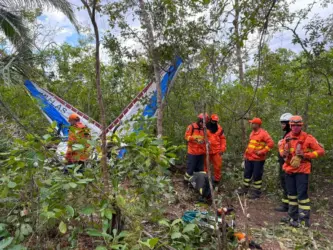 CBMMT: acidente com ultraleve em Santo Antônio de Leverger - MT