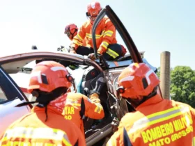 Acidente na MT-358 deixa três mortos e mobiliza bombeiros