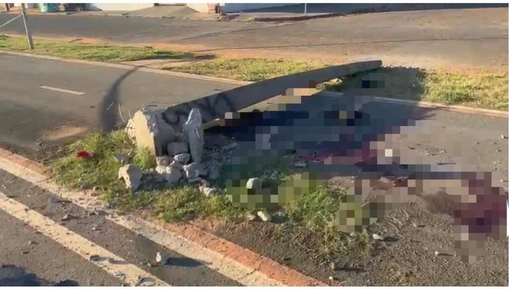 Motociclista morre após bater em poste e ficar preso sob estrutura em Campo Novo do Parecis