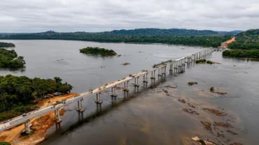 Ponte do Rio Juruena alcança 68% de execução em Mato Grosso