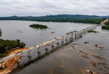 Ponte do Rio Juruena alcança 68% de execução em Mato Grosso