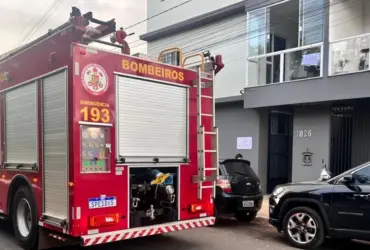 Princípio de incêndio em apartamento em Primavera do Leste