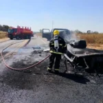Incêndio em caminhão carregado com óleo mobiliza Corpo de Bombeiros na rodovia MT-249