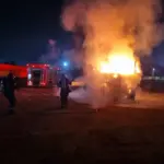 Incêndio destrói cavalo mecânico de carreta no Distrito Industrial de Rondonópolis