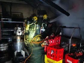 Incêndio em restaurante em Sorriso mobiliza bombeiros durante a madrugada