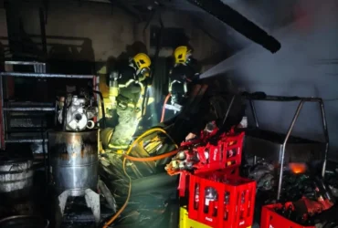 Incêndio em restaurante em Sorriso mobiliza bombeiros durante a madrugada