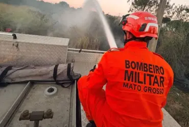 Incêndio em vegetação em Campo Verde mobiliza Bombeiros de MT
