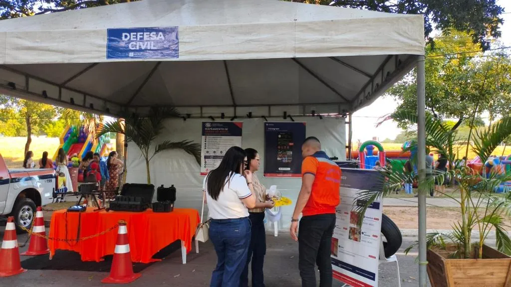 Defesa Civil usa drone de alta tecnologia e apresenta mapa de áreas de risco em Nova Mutum