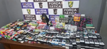Apreensão de cigarros eletrônicos em Rondonópolis: PM prende trio