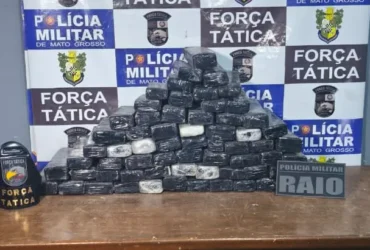 66 quilos de maconha são apreendidos em Rondonópolis