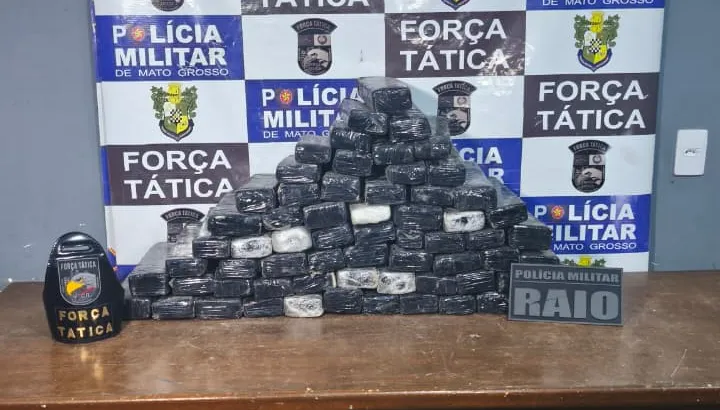 66 quilos de maconha são apreendidos em Rondonópolis