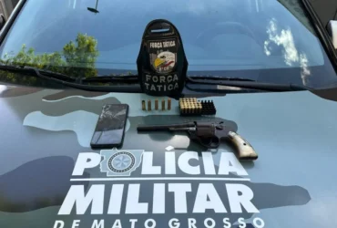 Porte ilegal de arma em Cuiabá leva à prisão de dois suspeitos