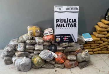 Força Tática apreende 169 tabletes de maconha em Várzea Grande