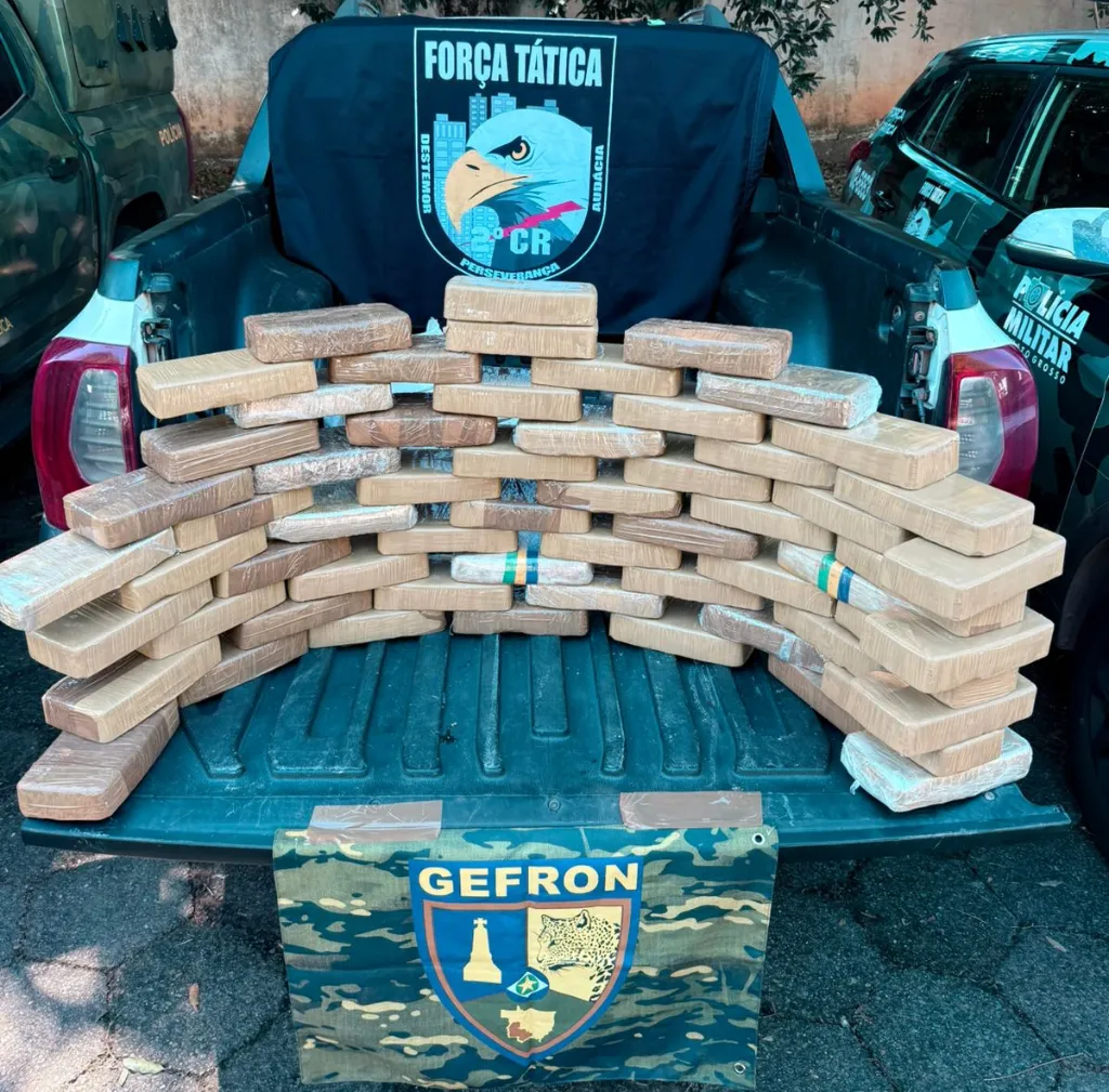 Força Tática e Gefron interceptam Oroch com 63 kg de pasta base avaliados em R$ 1,2 milhão em VG