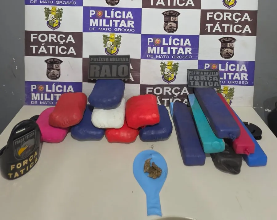 Tráfico de drogas em Rondonópolis: mulher é presa com 11 kg