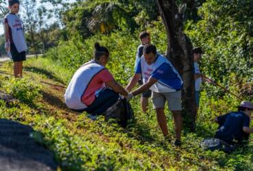 Mutirão recolhe 160 quilos de resíduos no Parque dos Buritis e Lago Ernani José Machado