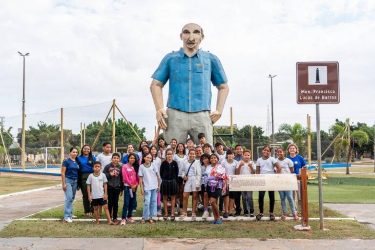 Nossa Cidade, Nossa História alunos da rede municipal visitam monumentos históricos de Lucas do Rio Verde
