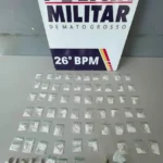 Operação da Polícia Militar fecha boca de fumo em quitinete e prende dois por tráfico em Nova Mutum