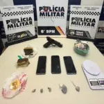Operação Território Livre prende homem e apreende menor com pistola 9mm e drogas em Cáceres