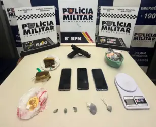 Operação Território Livre prende faccionados com arma e drogas em Cáceres
