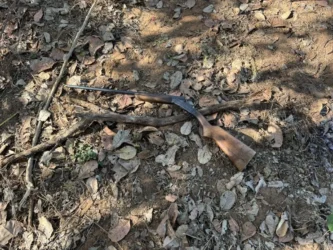 Armas do suspeito apreendidas pelo BOPE