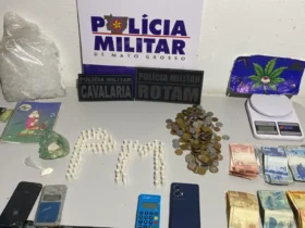 Tráfico de drogas em Alto Paraguai leva casal à prisão pela PM