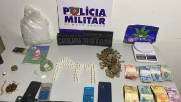 Tráfico de drogas em Alto Paraguai leva casal à prisão pela PM