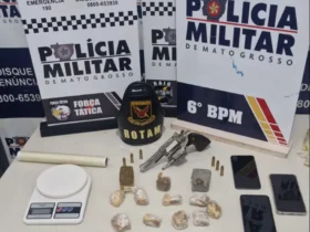 Polícia Militar prende dois no tráfico de drogas em Cáceres com armas