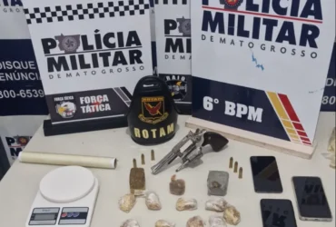 Polícia Militar prende dois no tráfico de drogas em Cáceres com armas