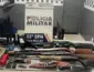 Força Tática apreende arsenal com cinco armas e 335 munições na zona rural de Vila Rica