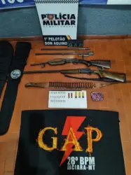 Foragido da Justiça de Alagoas é preso com armas em Dom Aquino