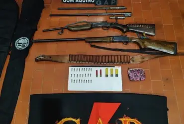 Foragido da Justiça de Alagoas é preso com armas em Dom Aquino