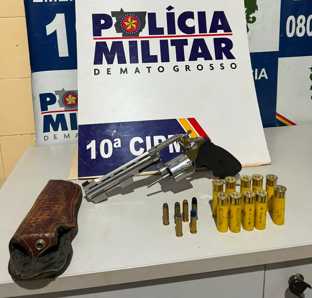 Motorista tenta fugir de abordagem e é preso com revólver escondido em mala em Aripuanã
