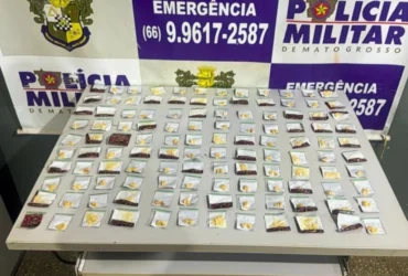 Tráfico de drogas em Tesouro termina com três presos e 118 porções apreendidas