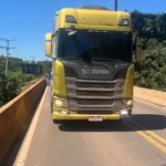 Polícia Militar recupera caminhão roubado em Carlinda e prende suspeito