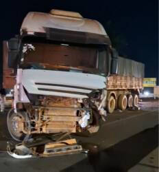 Motorista perde a vida após batida envolvendo carreta em viaduto da BR-163 em Sinop. Foto: reprodução