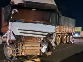 Motorista perde a vida após batida envolvendo carreta em viaduto da BR-163 em Sinop. Foto: reprodução