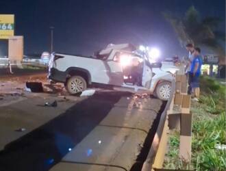 Motorista perde a vida após batida envolvendo carreta em viaduto da BR-163 em Sinop