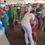 Ação itinerante em supermercado de Sinop aplica 167 doses de vacina e atualiza cadernetas no São Cristóvão