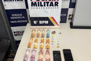 Suspeito é baleado após confronto com a Polícia Militar durante operação contra o tráfico em Cáceres
