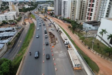 Interdição na Avenida Miguel Sutil altera trânsito para obra de viaduto