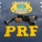 Jornalista é preso pela PRF após tentar escapar de fiscalização com pistola carregada em Sinop