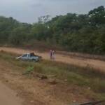 Colisão entre caminhão-baú e picape deixa trânsito lento na BR-163 entre Lucas e Sorriso